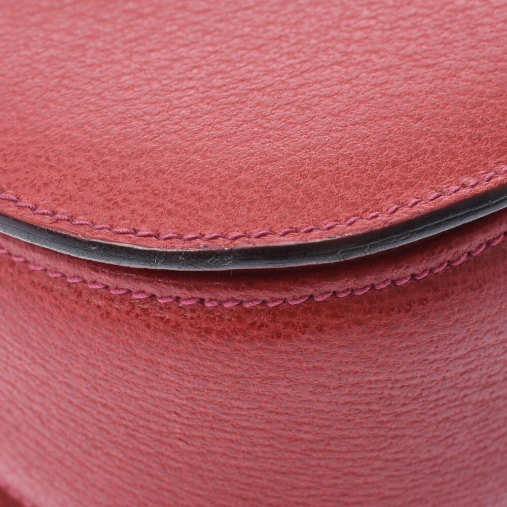 Gucci Bag Handbag Handle Bamboo Pigskin Red Top - Picture 6 of 11